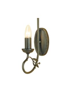 1 Light Wall Light - Black / Gold Patina