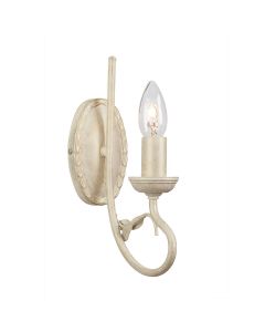 1 Light Wall Light - Ivory / Gold Patina