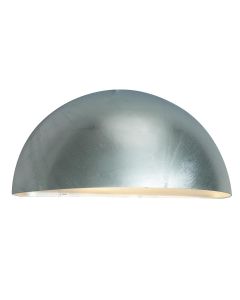 1 Light Large Wall Lantern - Galvanised