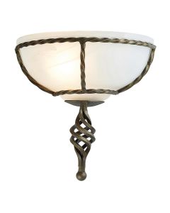 1 Light Wall Uplighter - Black / Gold