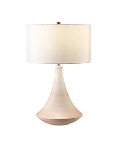 1 Light Table Lamp - Subtle Pink & Matt Cream