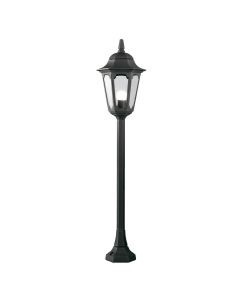 1 Light Pillar Lantern - Black