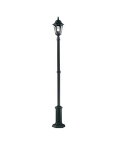 1 Light Lamp Post - Black