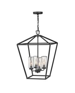 4 Light Outdoor Pendant - Museum Black