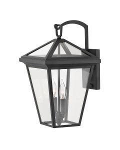 2 Light Medium Wall Lantern - Museum Black