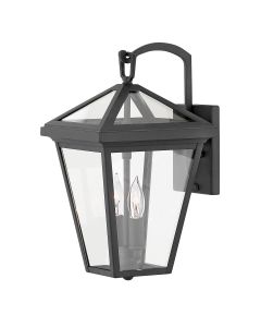 2 Light Small Wall Lantern - Museum Black