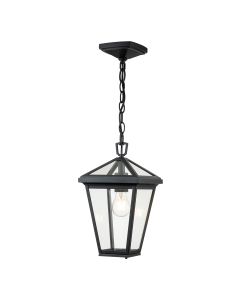 1 Light Small Chain Lantern - Museum Black