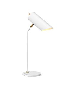 1 Light Table Lamp - White / Aged Brass