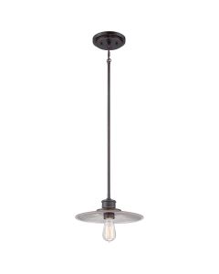 1 Light Mini Pendant - Old Painted Bronze