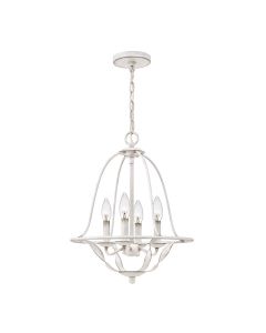 4 Light Pendant - Antique White