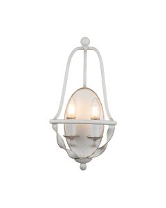 2 Light Wall Light - Antique White