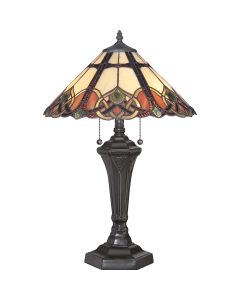 2 Light Table Lamp - Grey Bronze