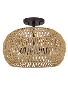 3 lt Semi Flush - Palladian Bronze