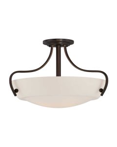 3 Light Semi-Flush - Oil Rubbed Bronze
