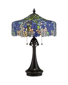3 Light Table Lamp - Grey Bronze