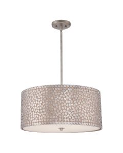 4 Light Large Pendant - Silver Patina