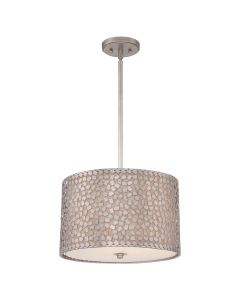 3 Light Medium Pendant - Silver Patina