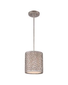 1 Light Mini Pendant - Silver Patina