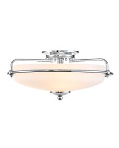 3 Light Flush - Polished Chrome