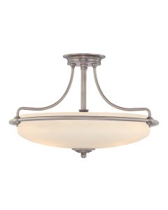 4 Light Semi-Flush - Antique Nickel