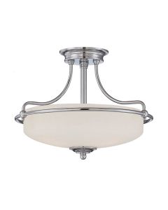 3 Light Semi-Flush - Polished Chrome