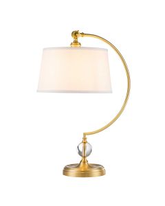1 Light Table Lamp - Brushed Brass