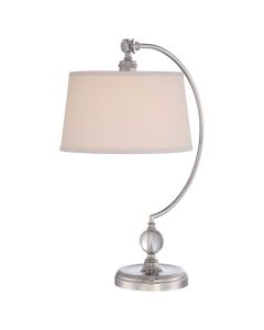 1 Light Table Lamp - Polished Nickel