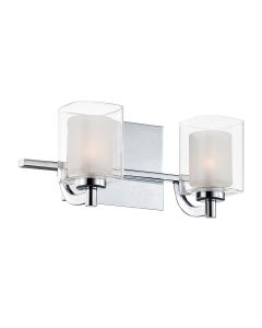 2 Light Wall Light - Polished Chrome