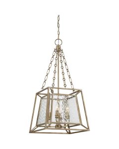 4 Light Pendant - Silver Patina