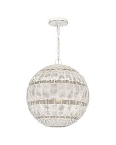 1 lt Pendant - Antique White