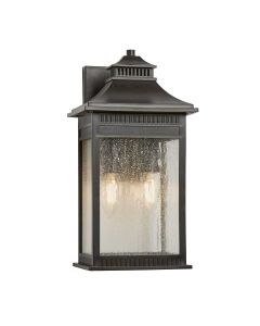 2 Light Medium Wall Lantern - Old Painted Bronze