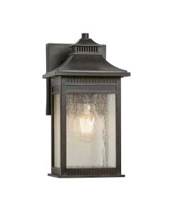1 Light Small Wall Lantern - Old Painted Bronze