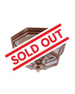 3 Light Flush - Lacquered Aged Copper