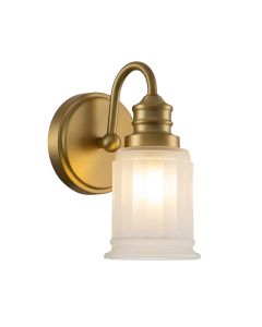 1 Light Wall Light - Brushed Brass