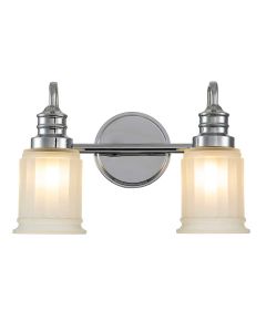 2 Light Wall Light - Polished Chrome