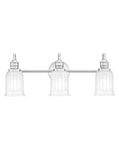 3 Light Wall Light - Polished Chrome