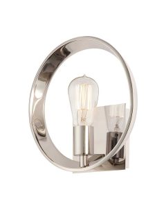 1 Light Wall Light - Polished Nickel