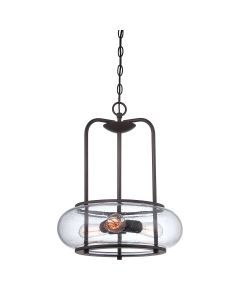 3 Light Pendant - Dark Brown