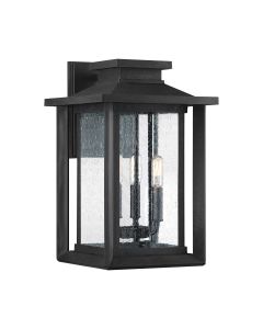 3 Light Large Wall Lantern - Black