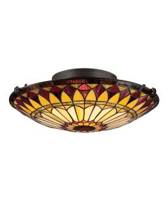 2 Light Flush - Grey Bronze