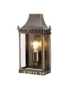 1 Light Wall Lantern - Aged Brass