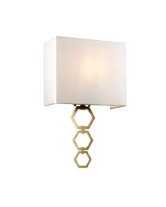 Medium 1 Light Wall Light - Aged Brass
