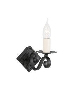 1 Light Wall Light - Black