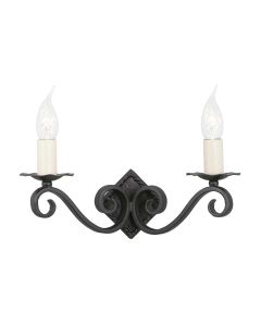 2 Light Wall Light - Black