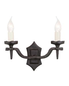 2 Light Wall Light - Black