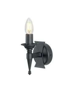 1 Light Wall Light - Black