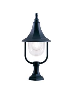 1 Light Pedestal - Black