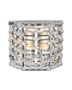 2 Light Wall Light - Polished Nickel