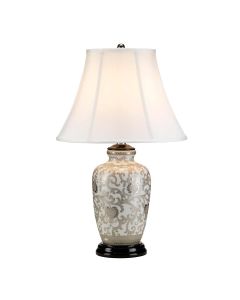1 Light Table Lamp - White And Silver