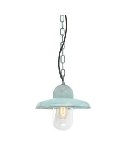 1 Light Chain Lantern - Verdigris